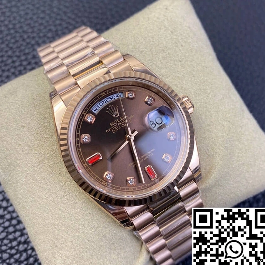 Day Rolex Factory Gold Rose Date EW 118235 0927